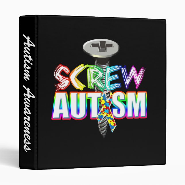 Screw Autism Binder (Front/Spine)