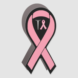 Screw Breast Cancer! Survivors Humor Pink Ribbon Car Magnet