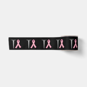 Screw Breast Cancer! Survivors Humor Satin Ribbon
