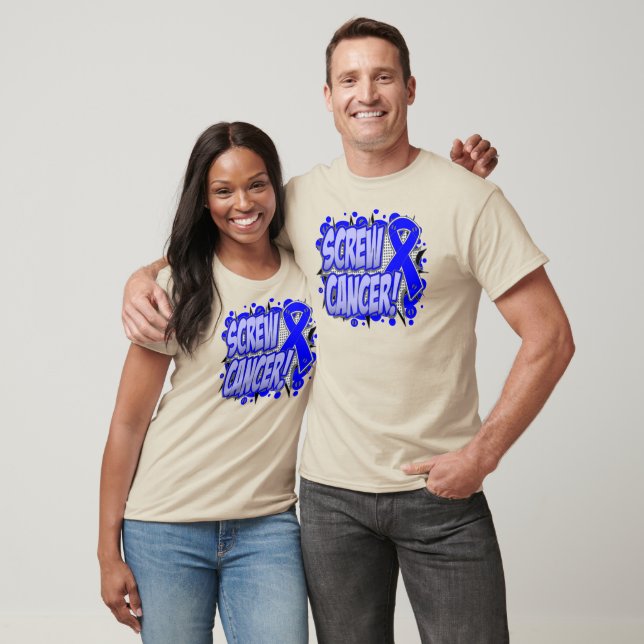 Screw Colon Cancer Comic Style T-Shirt (Unisex)