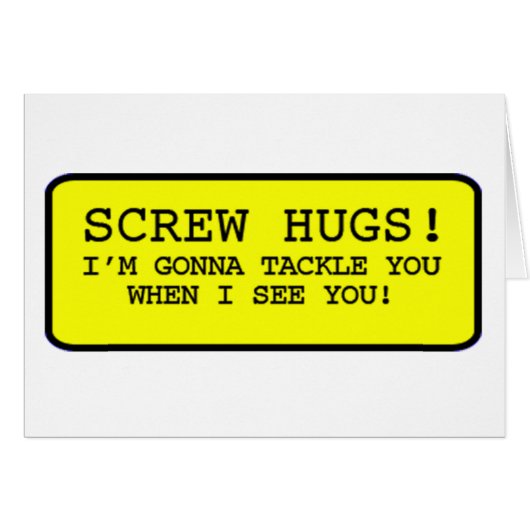 Screw Hugs Cards (Front Horizontal)