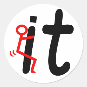 SCREW IT CLASSIC ROUND STICKER