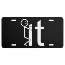 Screw It Funny Stick Figures Auto License Plate
