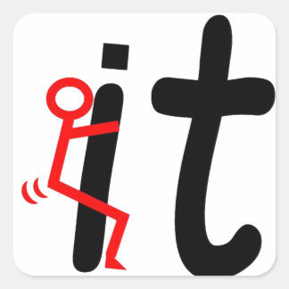 SCREW IT SQUARE STICKER