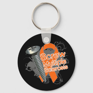 Screw Multiple Sclerosis Keychain