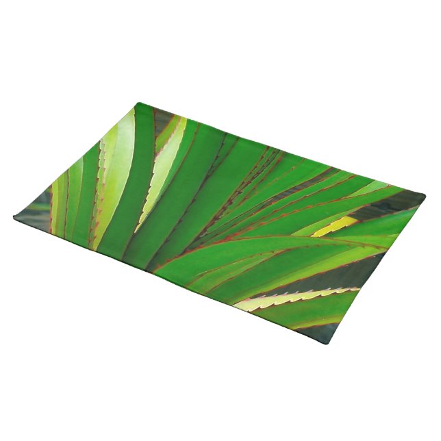 Screw Pine Closeup Cloth Placemat (On Table)