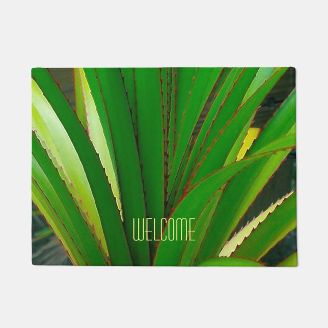 Screw Pine Closeup Doormat (Front)