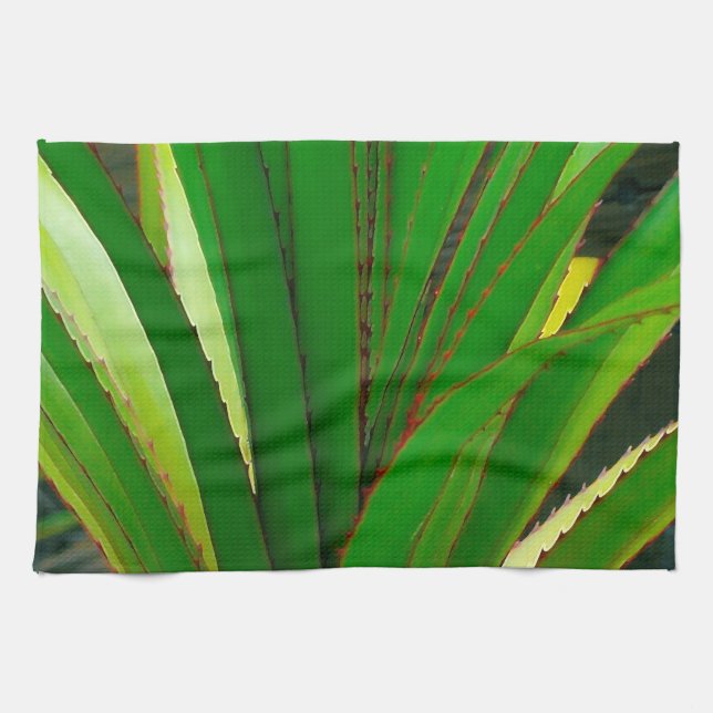 Screw Pine Closeup Kitchen Towel (Horizontal)