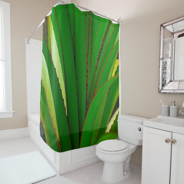 Screw Pine Closeup Shower Curtain (In Situ)
