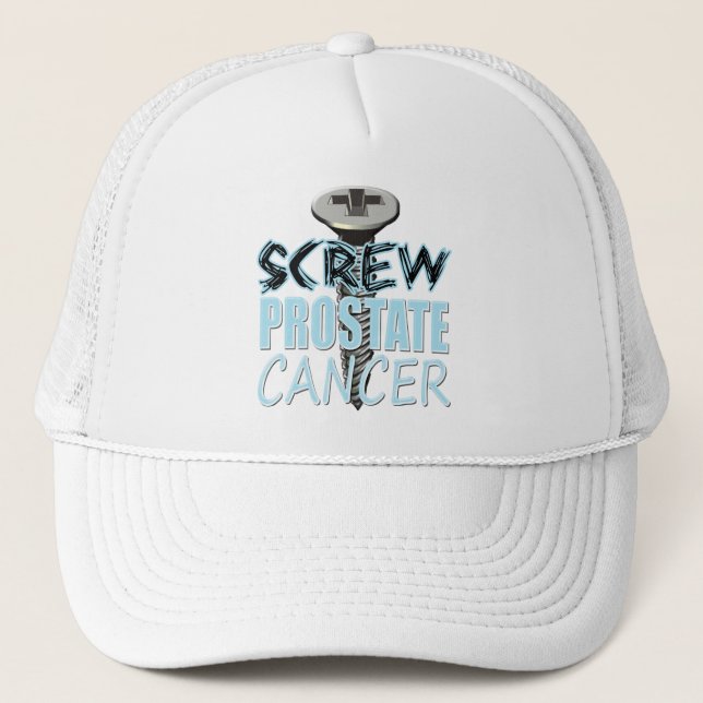Screw Prostate Cancer Trucker Hat (Front)