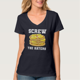 Screw The Haters Funny Pineapple Pizza Pepperoni P T-Shirt