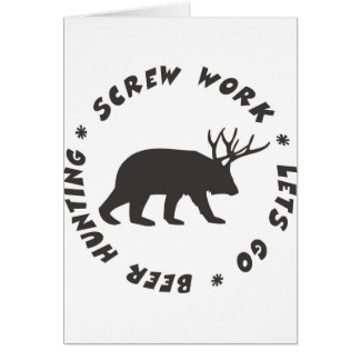 screw work beer hunting cards