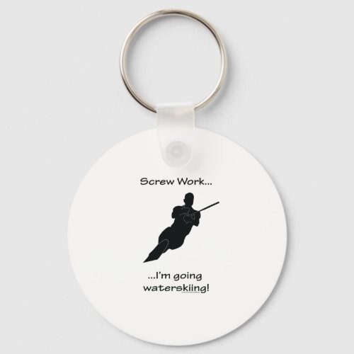 Screw WorkGoing Water skiing Keychain