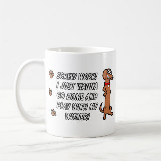 Screw Work Wiener Dog Mug