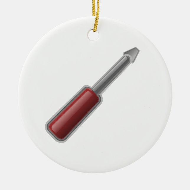 Screwdriver Ceramic Ornament (Front)