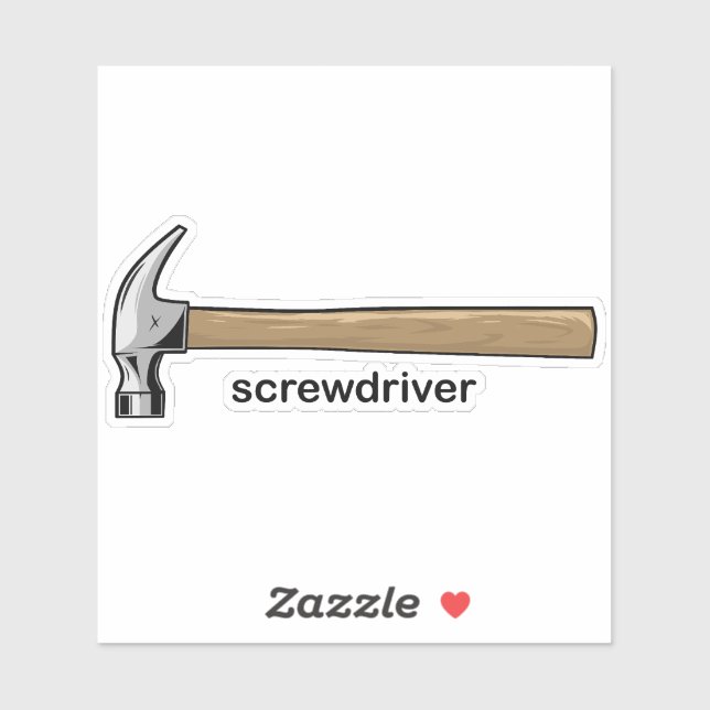Screwdriver Sticker (Sheet)