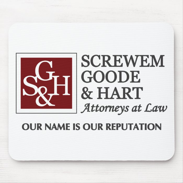 Screwem Goode & Hart Mouse Pad