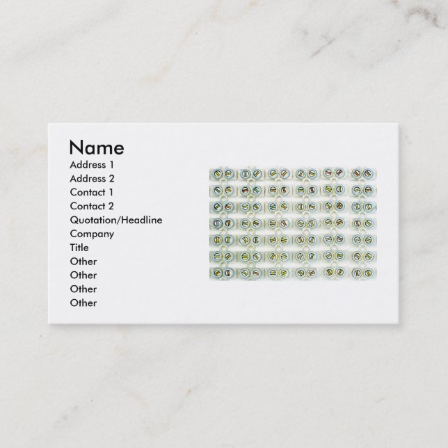 Screws Business Card (Front)
