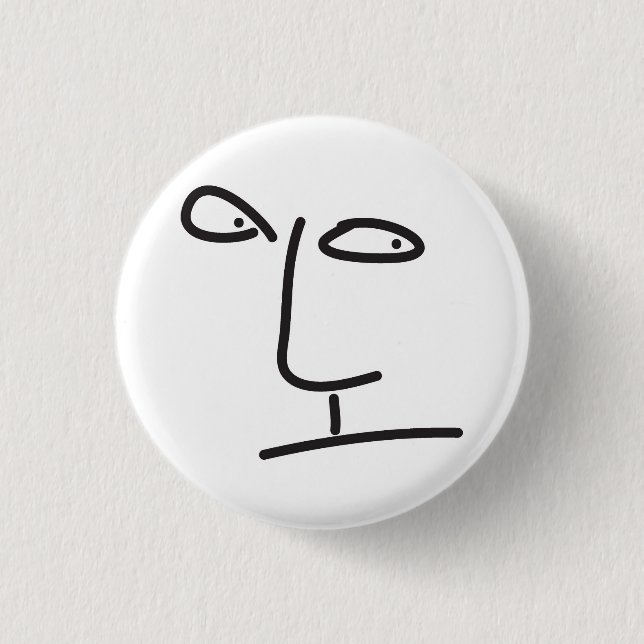 scribbbleface pinback button (Front)