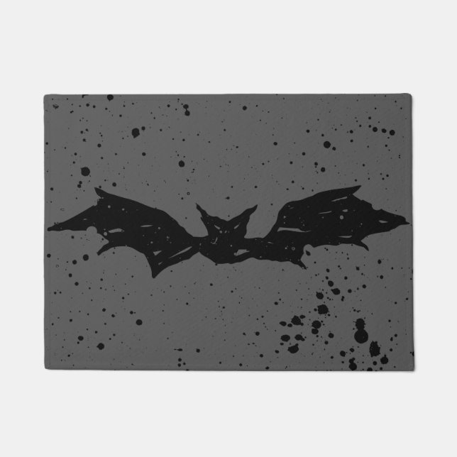 Scribble Bat Doormat (Front)