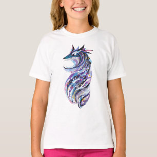 scribble design of a wolf T-Shirt