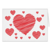 Scribble Heart Card (Front Horizontal)