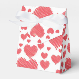 Scribble Hearts Favor Boxes