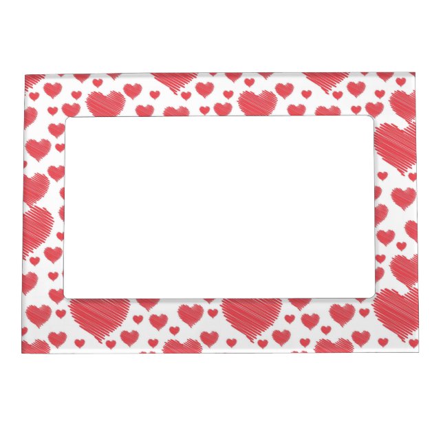 Scribble Hearts Magnetic Frame (Front)