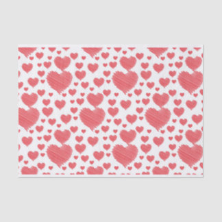Scribble Hearts Tissue Paper