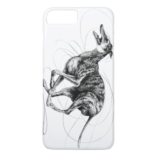 Scribble I, Greyhound Case-Mate iPhone Case (Back)