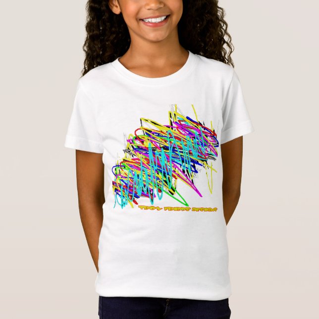 Scribble Kids' Basic  T-Shirt, Black T-Shirt (Front)