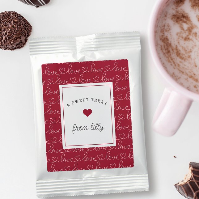 Scribble Love | Cute Personalized Valentine's Day Hot Chocolate Drink Mix (Creator Uploaded)