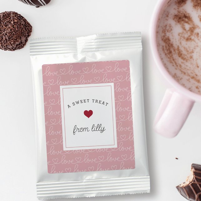 Scribble Love | Cute Personalized Valentine's Day Hot Chocolate Drink Mix (Creator Uploaded)