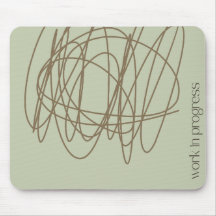 Scribble mouse pad - it's a work in progress