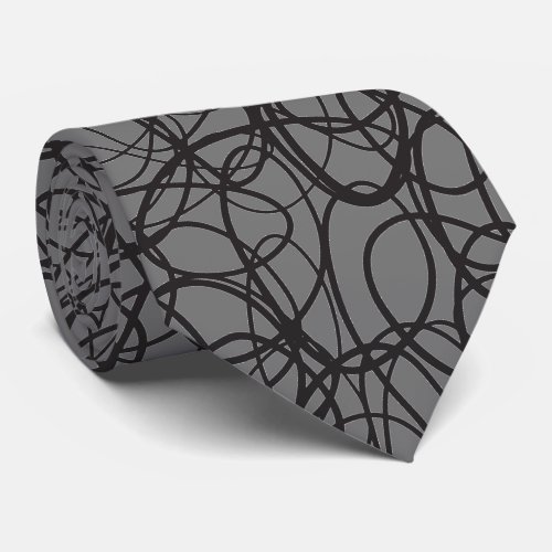 scribble neck tie