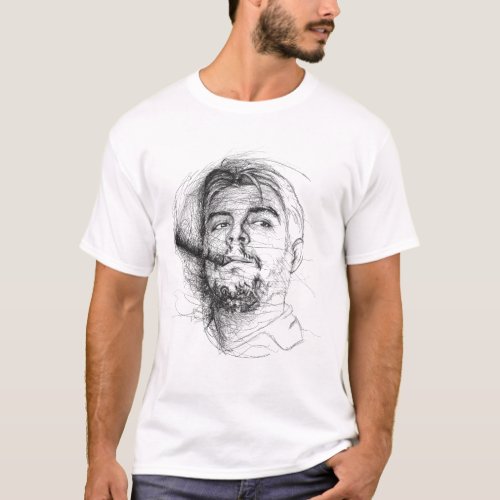 Scribble of Che Guevara T_Shirt