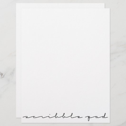 Scribble Pad (Front/Back)
