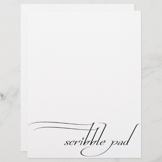 Scribble Pad (Front/Back)