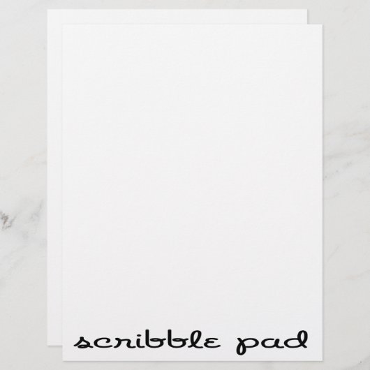 Scribble Pad (Front/Back)