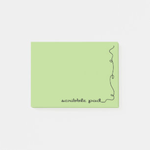 Scribble Pad Green Post-it Notes