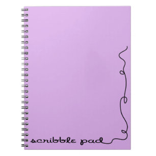 Scribble Pad Purple Notebook