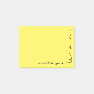 Scribble Pad Yellow Post-it Notes