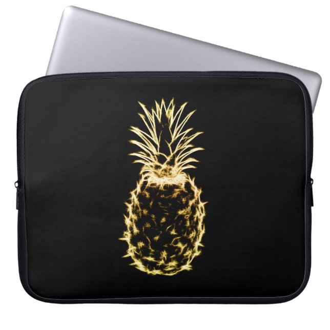 Scribble Pineapple Laptop Sleeve (Front)