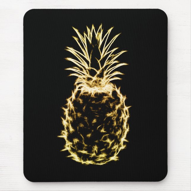 Scribble Pineapple Mouse Pad (Front)