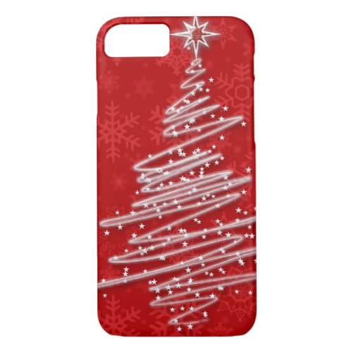 Scribbled Christmas Tree iPhone 87 Case