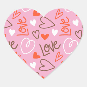 Scribbled Love Sticker