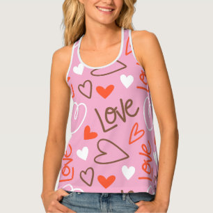 Scribbled Love Women's Tank Top