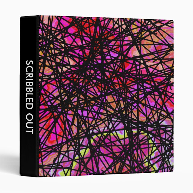 Scribbled out 02 (1in) 3 ring binder (Front/Spine)