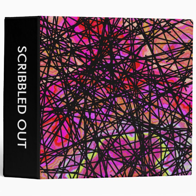 Scribbled out 02 (2in) 3 ring binder (Front/Spine)