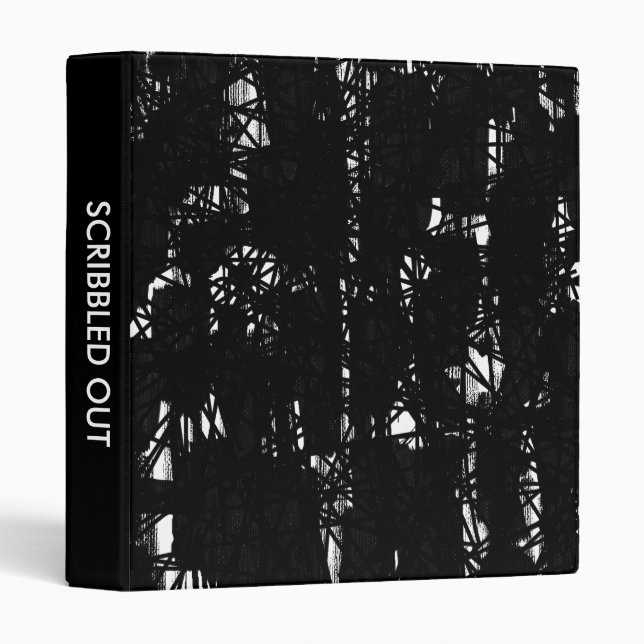 Scribbled out 04 (1in) 3 ring binder (Front/Spine)